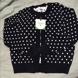 Kate Spade x Target Black and White Polka Dot Cardigan sz. L | NWT